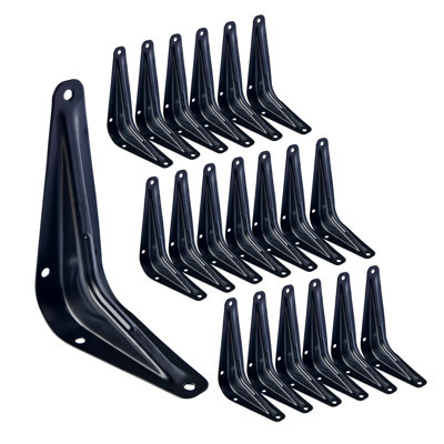 BLACK HEAVY DUTY BRACKET-20PK