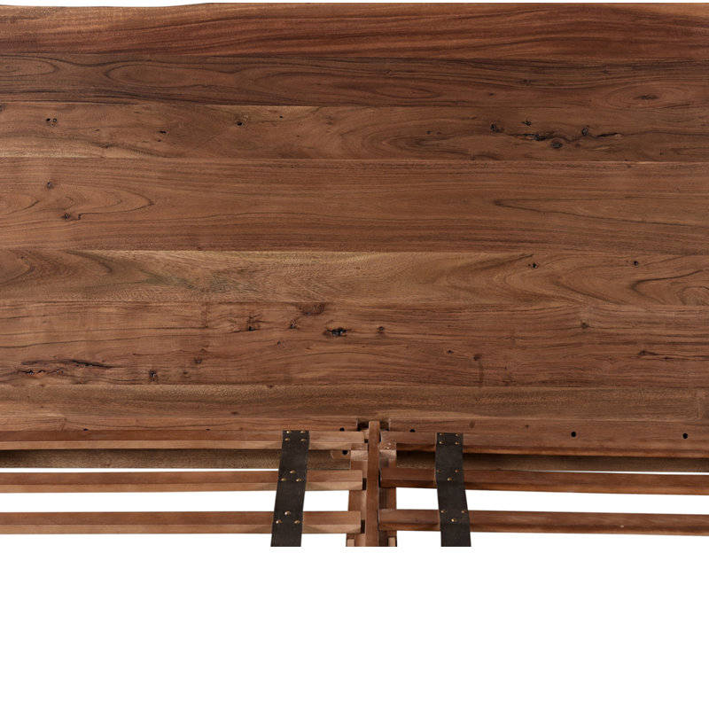 Gelen Solid Wood Low Profile Platform Bed, King