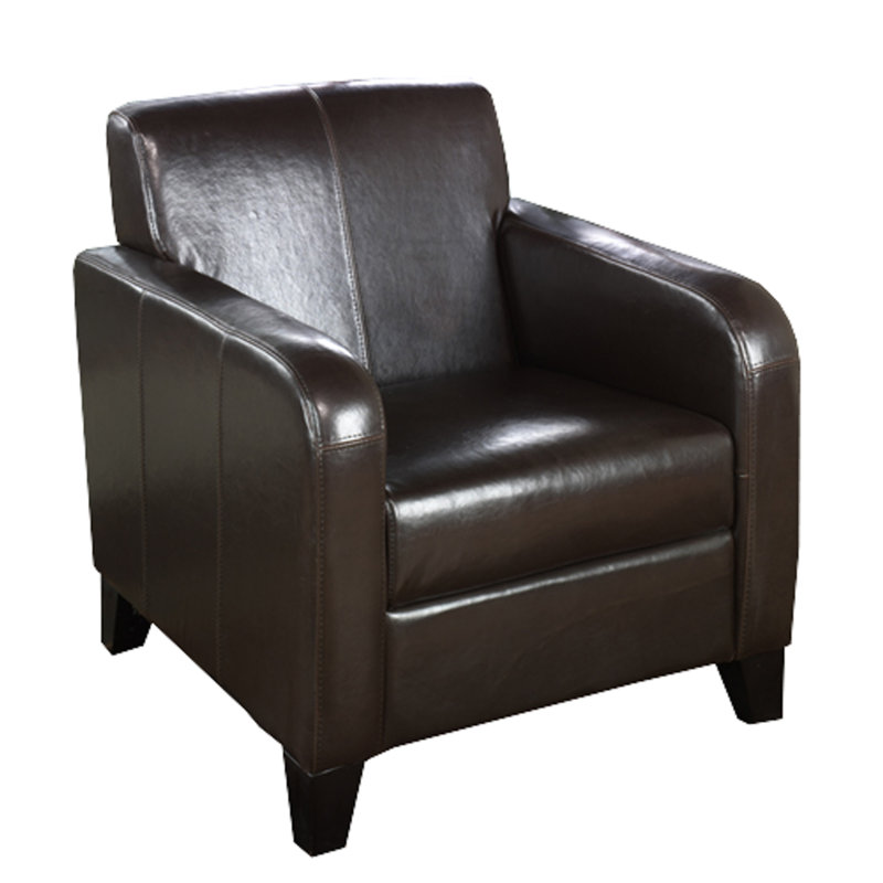 Florus Faux Leather Club Chair