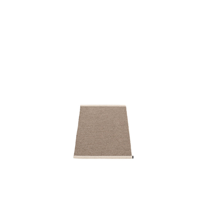 Tapis de cuisine brun tissé à plat à la main Mono