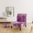 Purple Amethyst Macro - Mid-Century Velvet Upholstered Slipper Chair