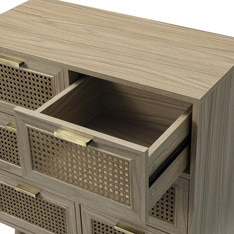 Commode double 6 tiroirs L 28 po Lunsford, Acom