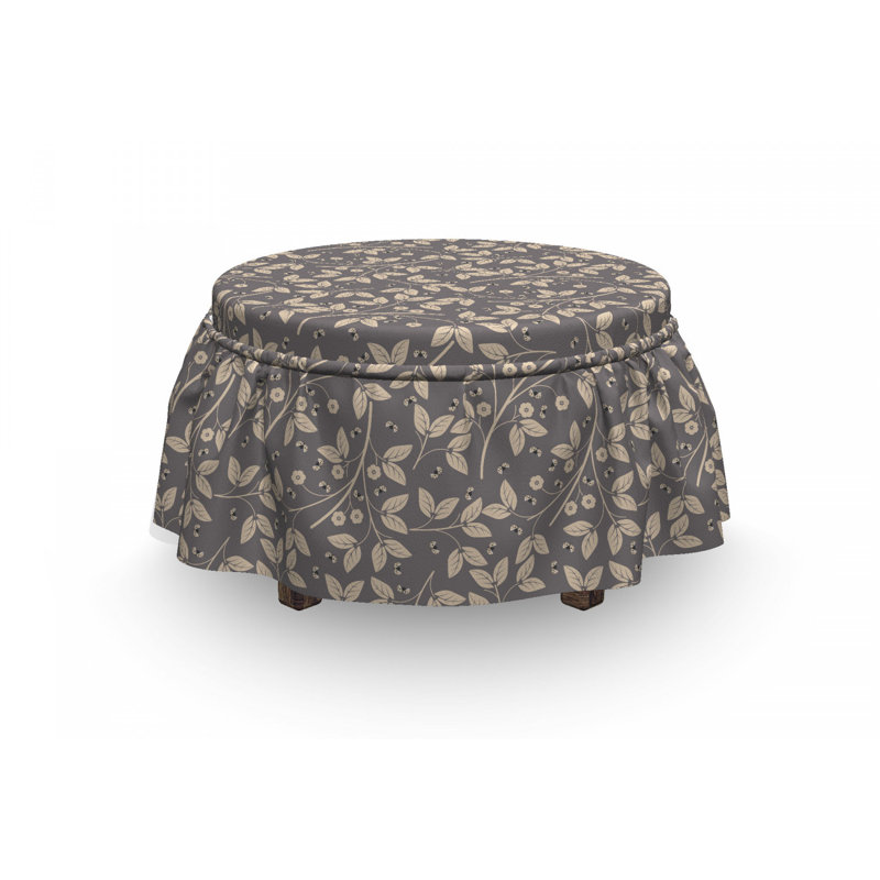 Housse pour repose-pieds ornemental nature