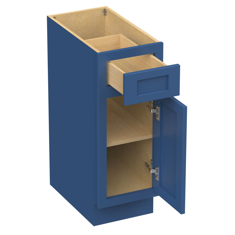 Base de meuble-lavabo simple Heyward, H 32,5 po x l 12 po x P 21 po, Bleu