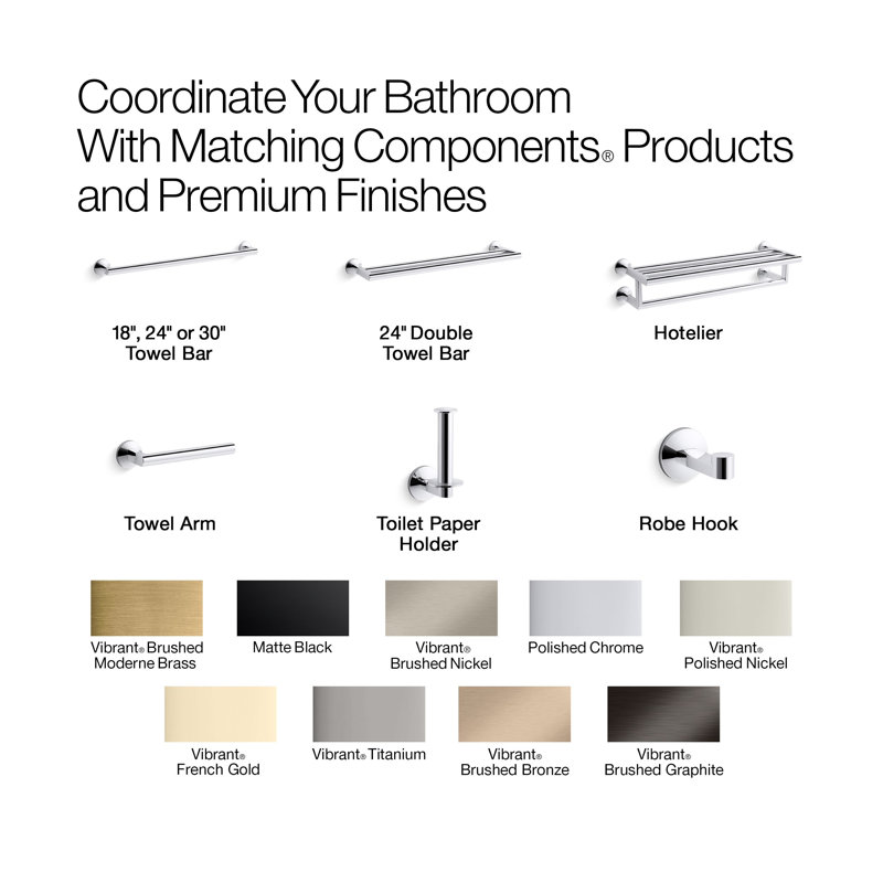 Components™ Robe Hook, Polished Nickel