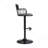 Adjustable Black Wood Bar Stoolwith Black Metal-2120590445