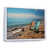 White Floater Framed