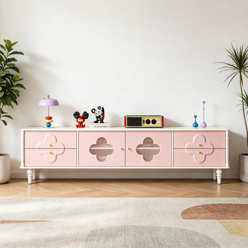 Meuble télé moderne et minimaliste, H 22,44 po x L 78,74 po x l 15,75 po