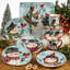 Certified International Watercolor Snowman  Set/4 Dinner Plate 11" Asst.