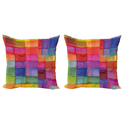 Geometric Reversible Pillow Cover
