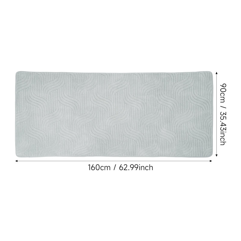 Sofa Slipcover, Light Grey, 90cm H x 160cm W x 90cm D