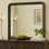 Miroir de commode 42 pouces Osko, bords arrondis, bois de peuplier noir