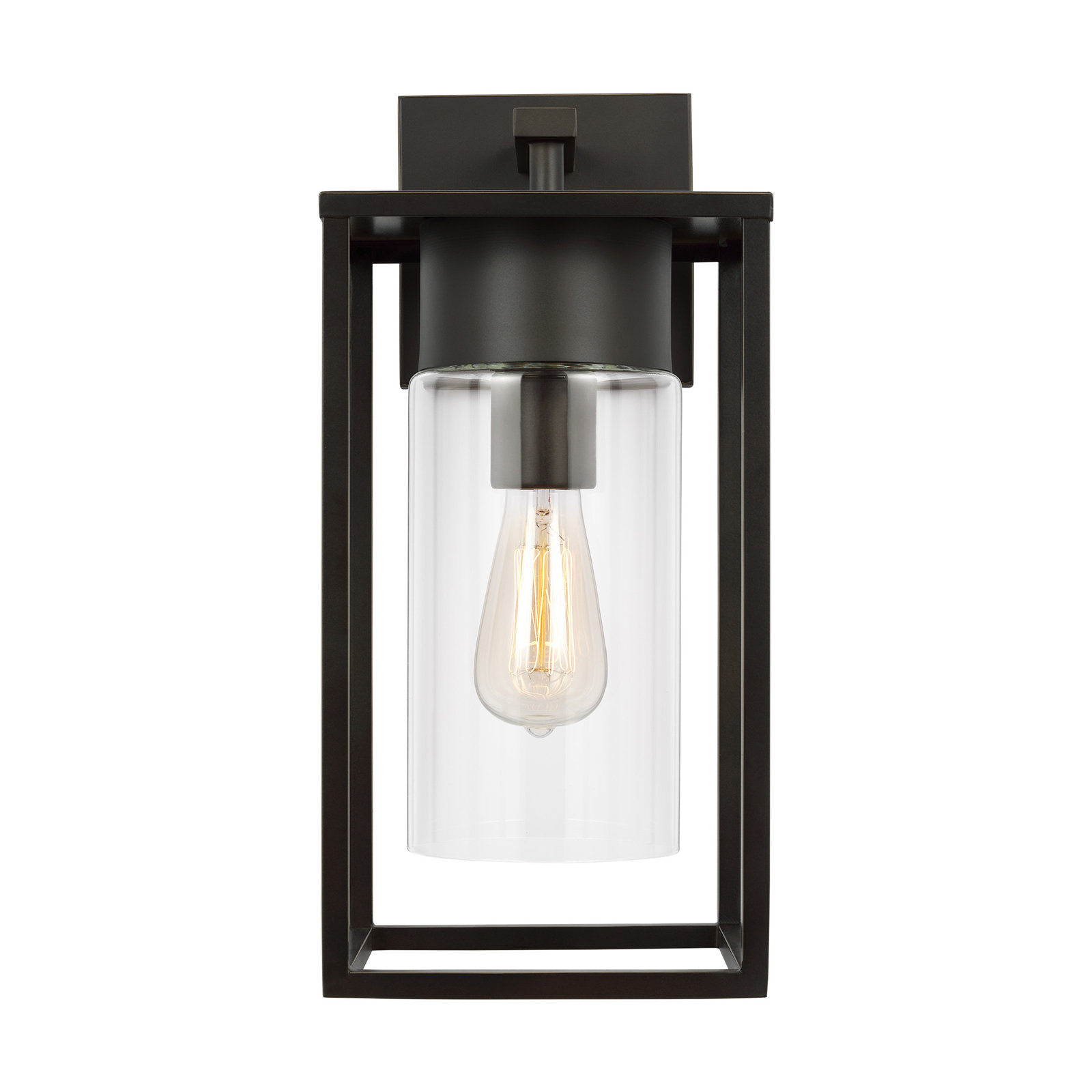 Kota Single Light Outdoor Wall Light, Antique Bronze, 17.13" H x 8" W x 8" D