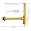 Designer 1-1/4 In. Brass Round Bottle Trap-85995639