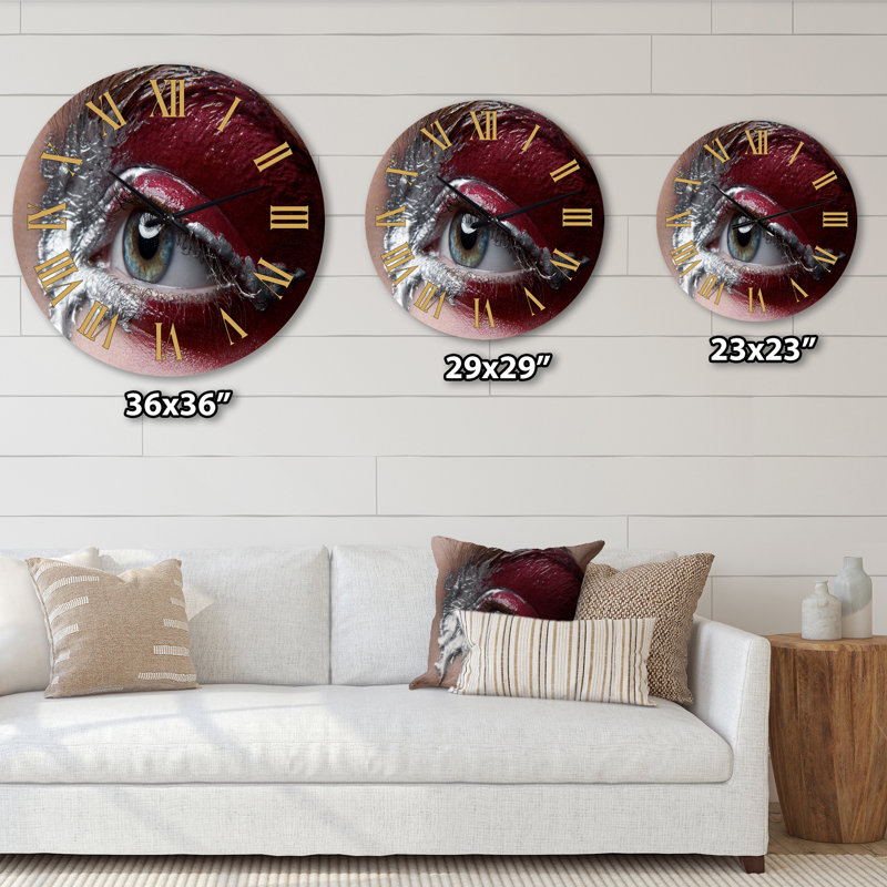 Photo retouchée - horloge murale moderne, Surdimensionné