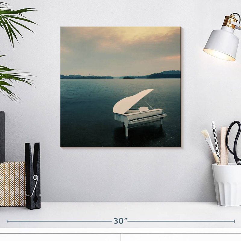 Abarca Piano By The Sea, H 16 po x l 16 po