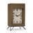 Industrial Quartz movement / Crystal Tabletop Clock in Brown