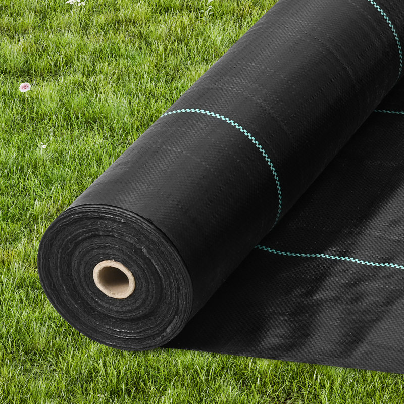 VEVOR Black Heavy Duty Polypropylene Weed Barrier Fabric Roll