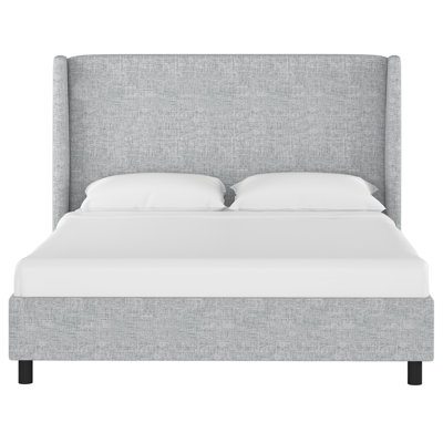 Tilly Linen Upholstered Wingback Bed