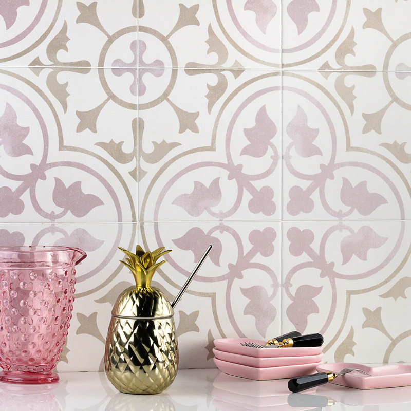 Carrelage en porcelaine 9 po x 9 po Anabella