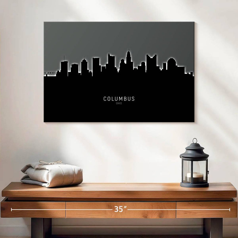 Columbus Ohio Skyline IV, 16" H x 24" W