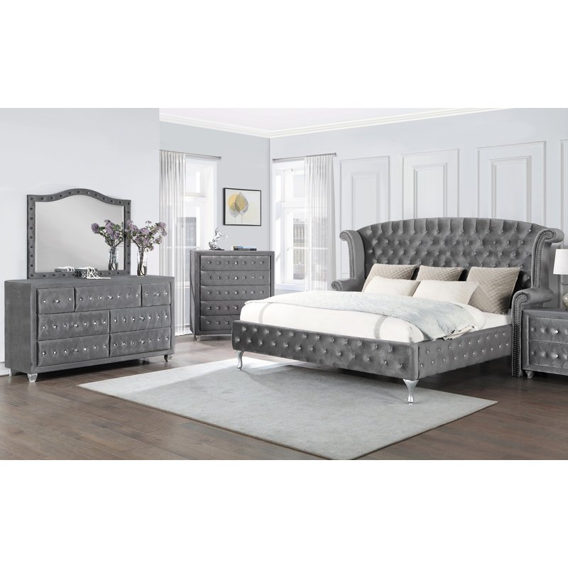 Miroir Bedias, gris