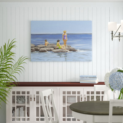 «Beach Scene I», peinture sur toile