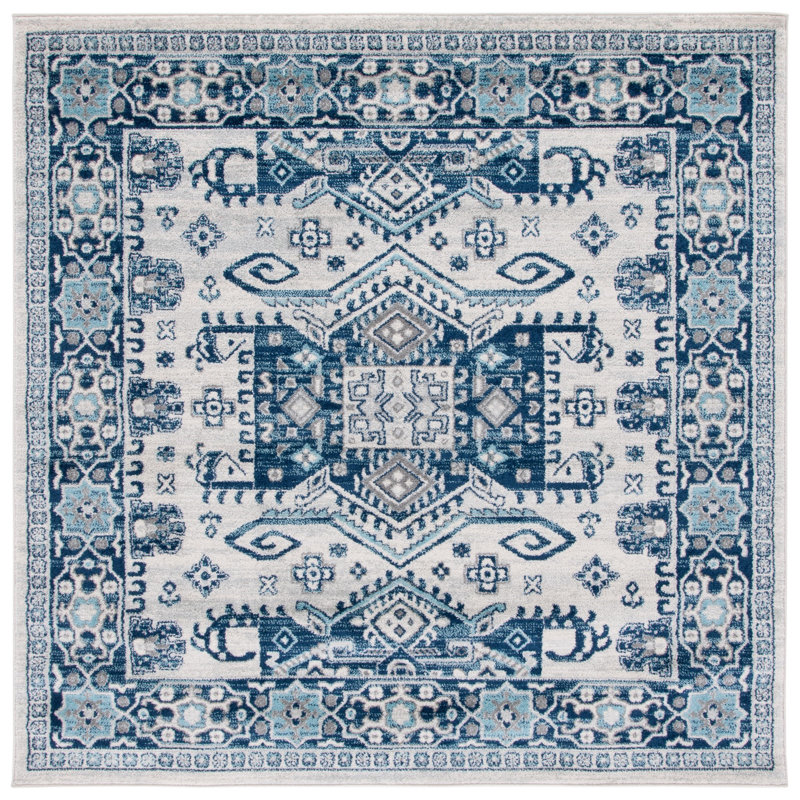 Tulum Performance Oriental Rug, Square 6'7"