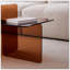 Table de bout en verre trempé brun, table basse, table de chevet brun-1499354005