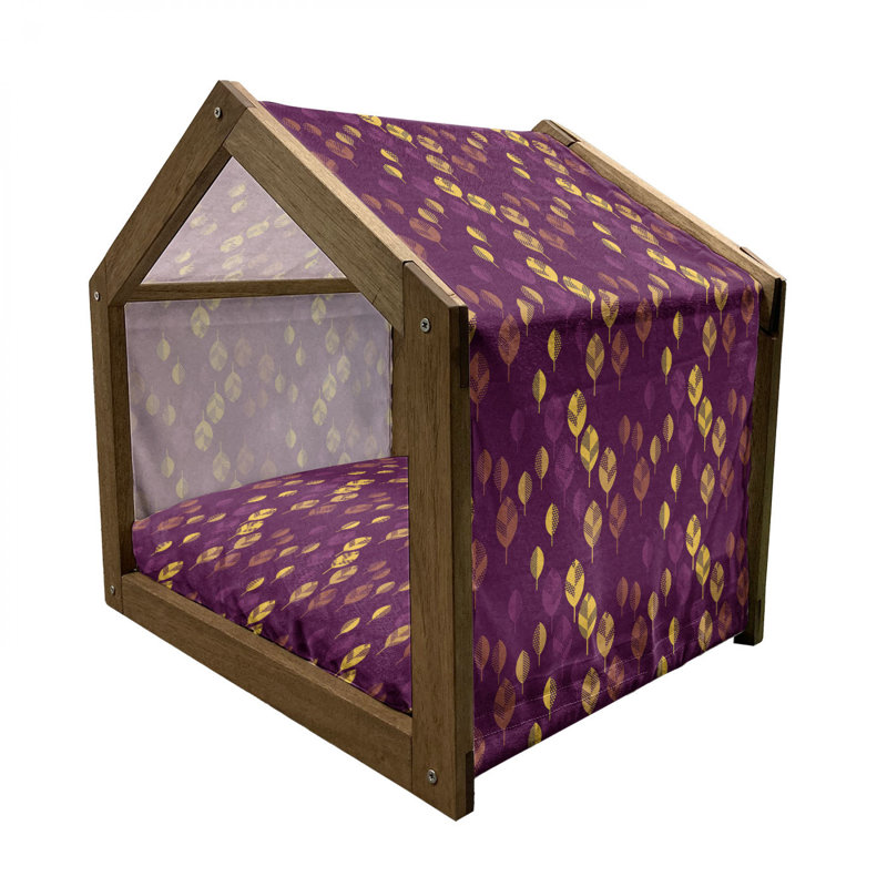 Niche en bois mauve, H 22,44 po x l 23,62 po x P 17,72 po
