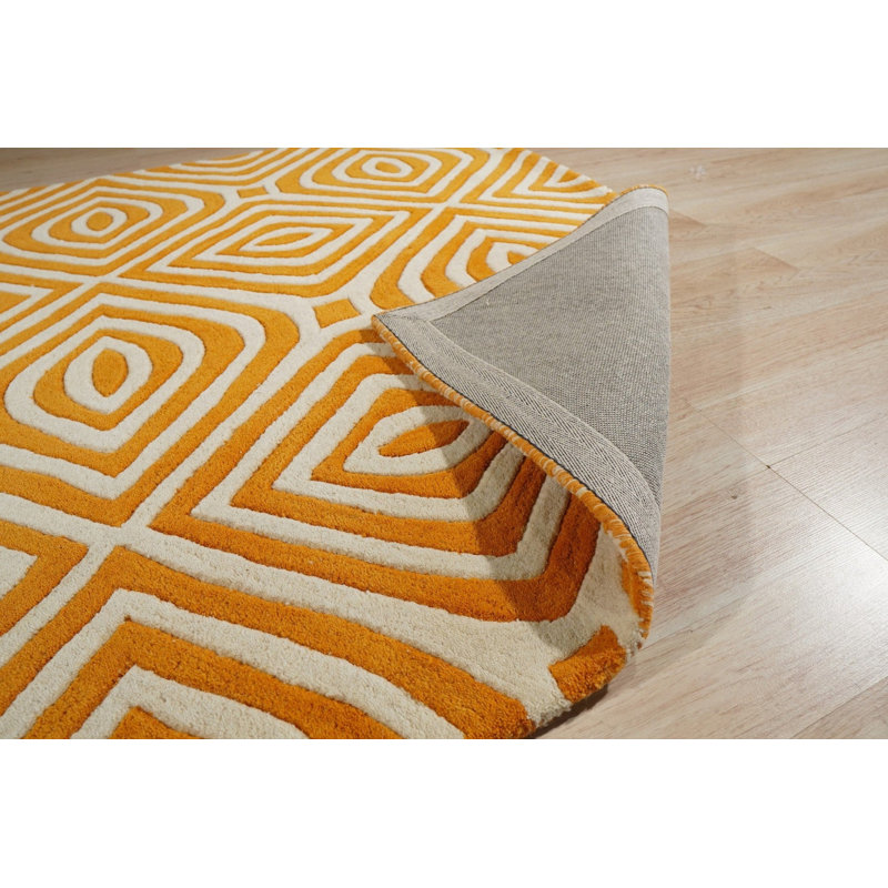 Hand Tufted Wool Geometric Area Rug