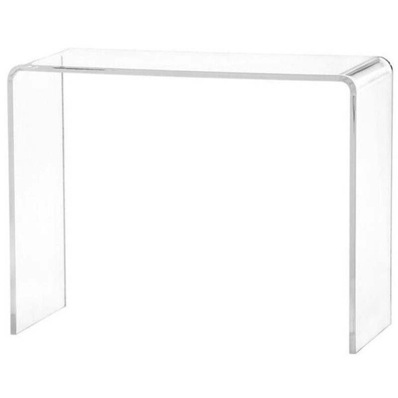 Morrigan  Glass Top Console Table, 30" H x 43" W x 13" D