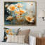 «Peach Buttercups Romantic Impression III», reproduction d'art sur toile-137741576-137741579