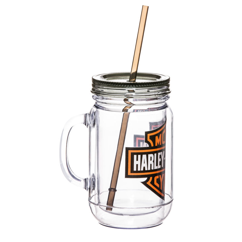 Grande tasse de voyage à double paroi avec paille 20 oz Harley-Davidson®