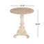 Table de bout avec plateau en bois massif Wind MGO