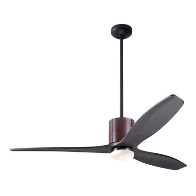 LeatherLuxe LED Downrod Ceiling Fan