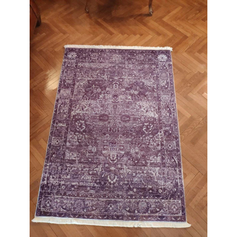 Tapis en coton Landree avec envers antidérapant, Tapis de couloir 2 pi 7 po x 16 pi 5 po