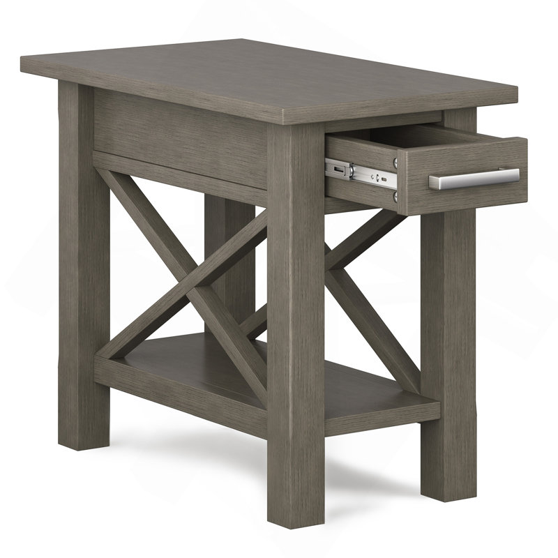 Kitchener - Table d'appoint étroite - Gris campagne, Gris champêtre