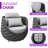 4 Person Polyester Rope Seating Group With Cushions Living Room Set