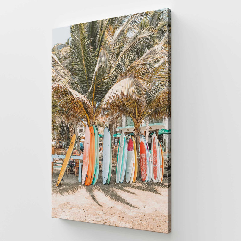 Surf's Paradise, reproduction sur toile, Toile tendue, 72" H x 48" W x 1.25" D