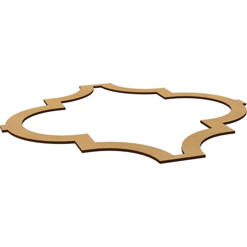 Panneau mural 3D Marrakech en brun (paquet de 1), H 66,83 po x l 66,83 po x P 0,375 po