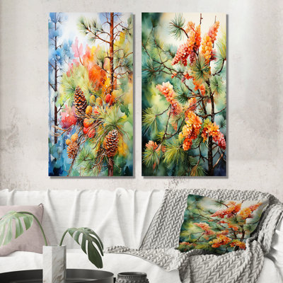 «Pine Tree Autumn Symphony», 2 pièces