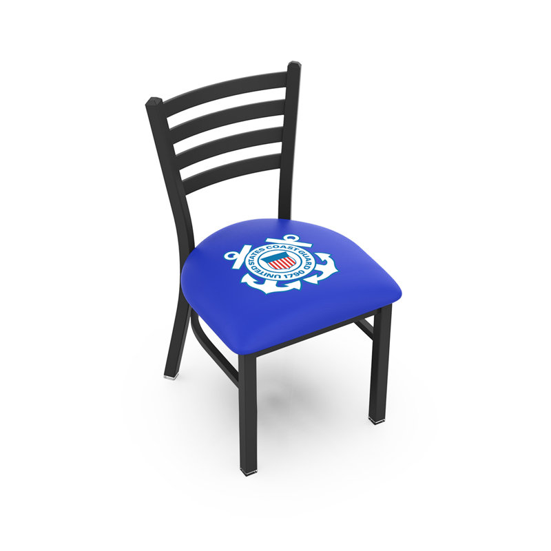 Upholstered Metal Side Chair, U.S. Coast Guard