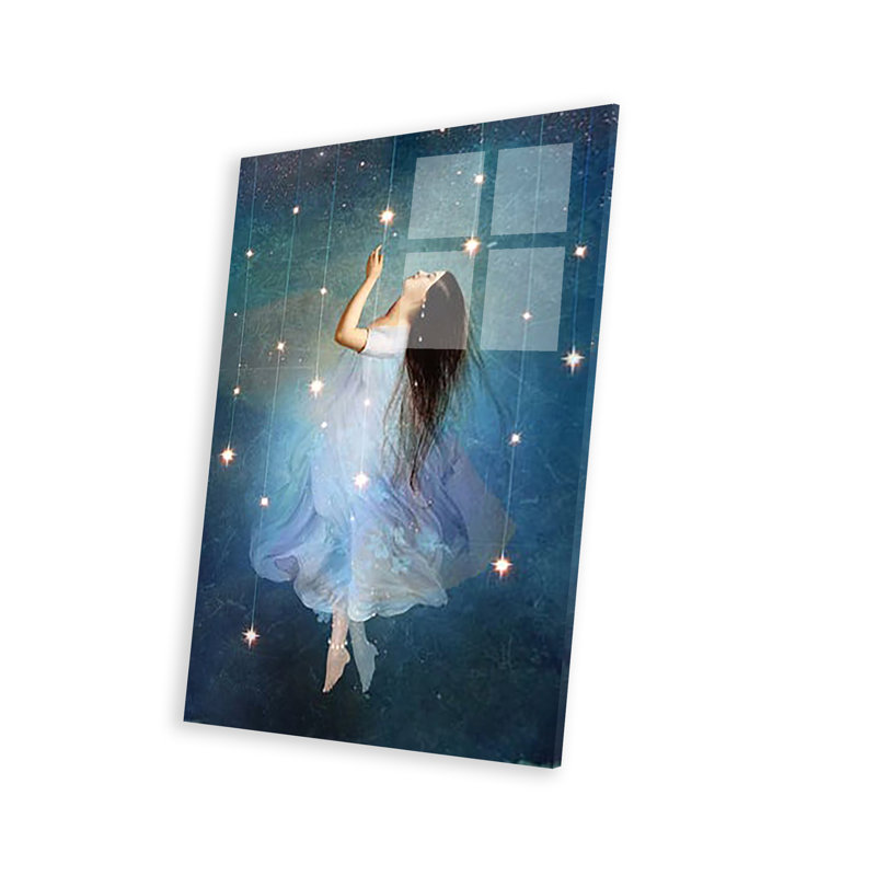 Étoile matelot imprimé sur verre acrylique, H 24 po x l 16 po x P 0,25 po
