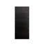 Bibliothèque noire avec lumières à DEL, 4 tablettes, 2 tiroirs et portes en verre pour le rangement d'étude - portes éclairées, étagère de chambre à coucher