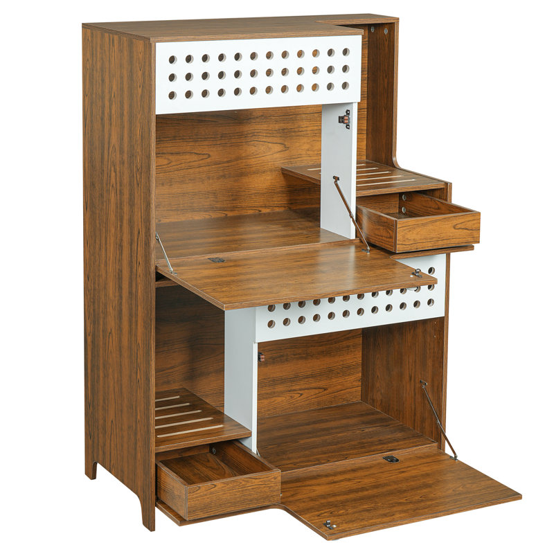 Enceinte moderne 2 en 1 pour litière pour chat, brune, compacte pour un espace limité, de haute qualité, facile à assembler, bien ventilée, mobilier polyvalent, table d'appoint brune, peu encombrante,
