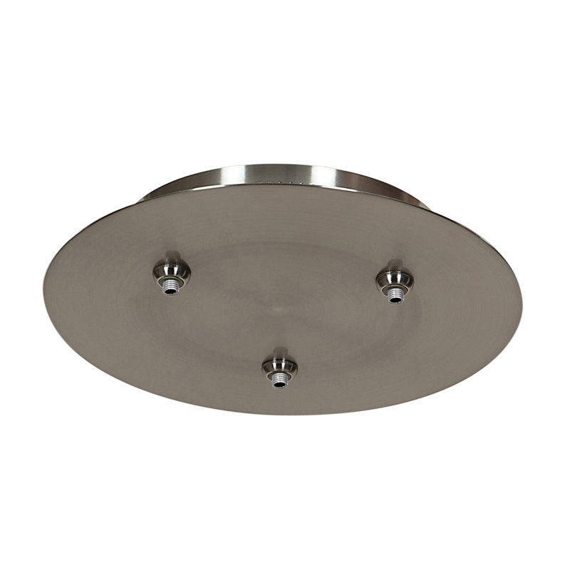 Luminaire suspendu bar 3 orifices unijack, Acier brossé