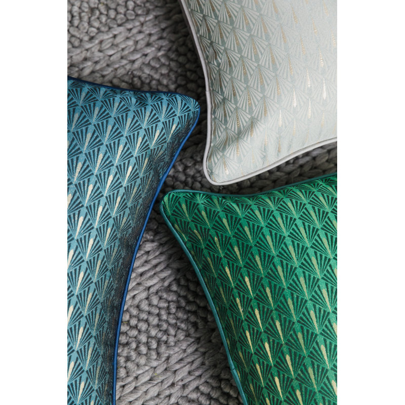 Housse de coussin carrée, Aqua
