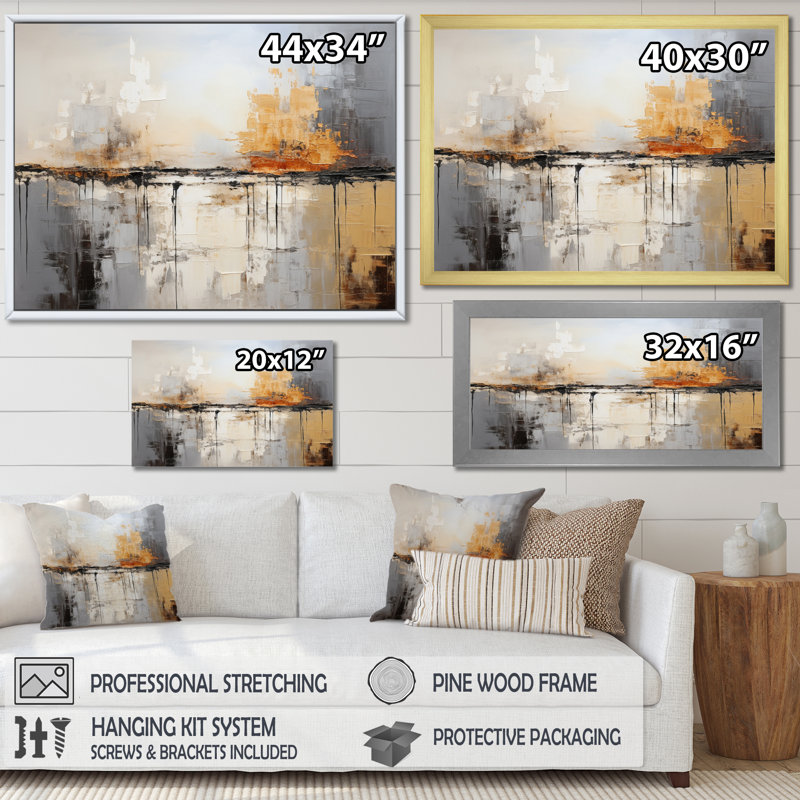 Coastal Sand Coastal Dunes IV - Imprimé, Cadre flottant noir, H 16 po x l 32 po x P 1 po