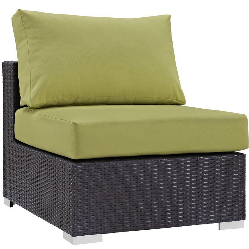 Ensemble modulaire d'extérieur pour terrasse 7 pièces Convene Collection, Péridot
